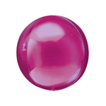 BASHES. Magenta Metallic Sphere Balloon