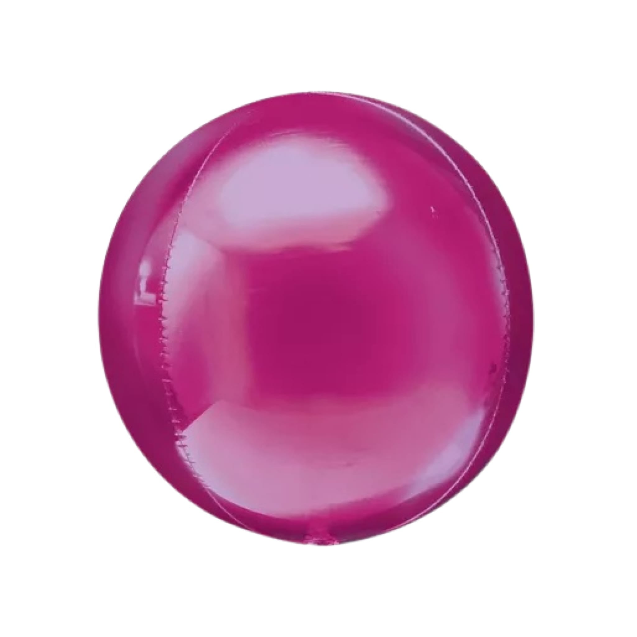 BASHES. Magenta Metallic Sphere Balloon