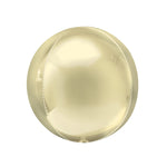 BASHES. Pale Yellow Metallic Sphere Balloon