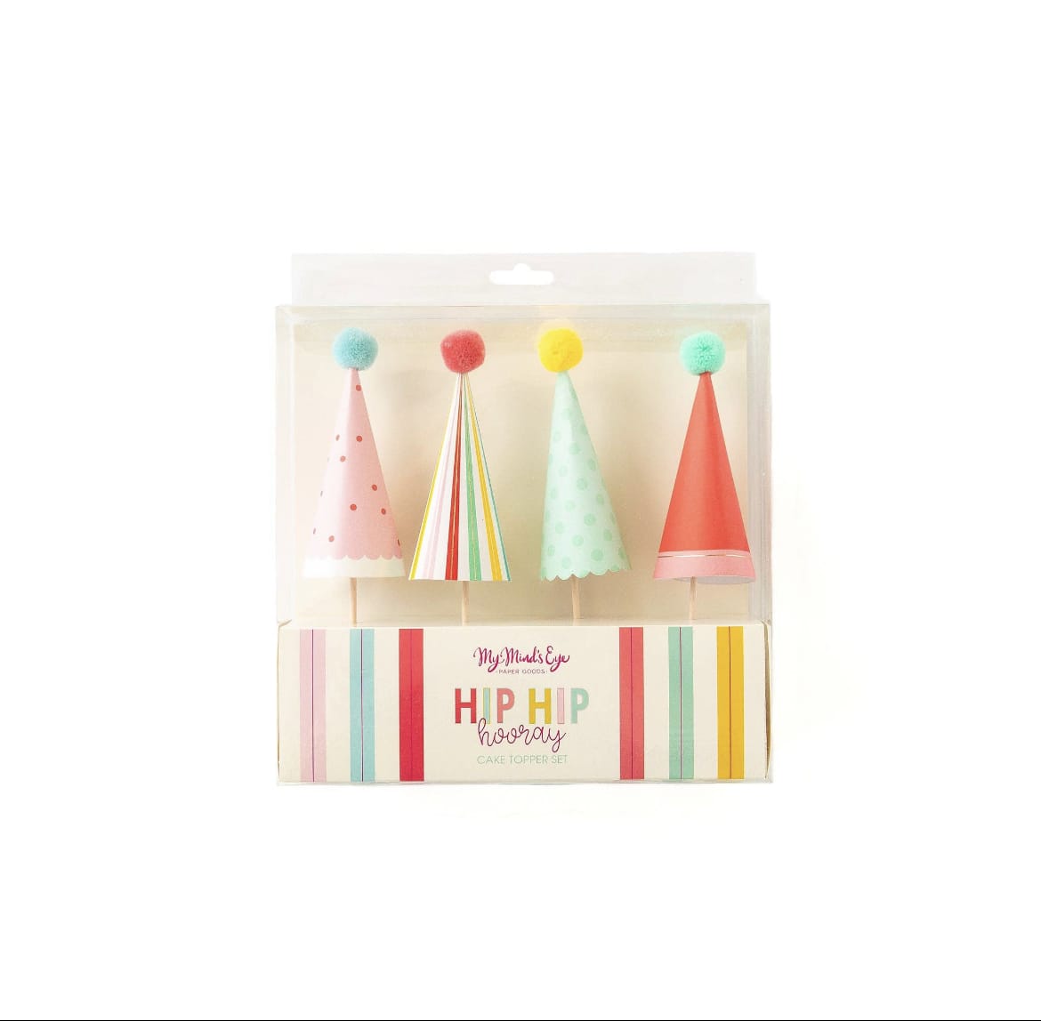 BASHES. Party Hat Cake Topper Set