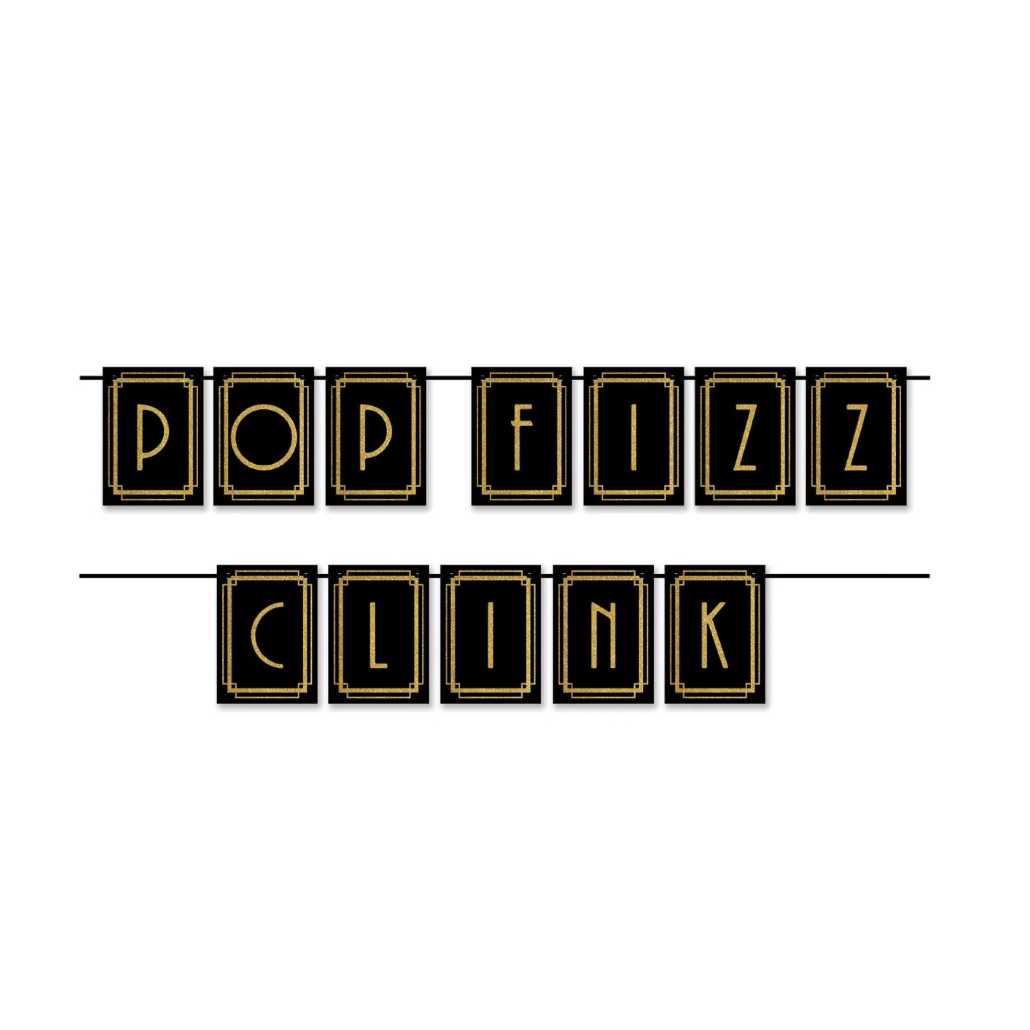 BASHES. Pop Fizz Clink Banner