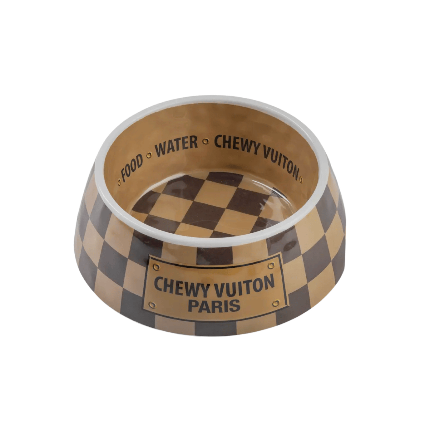 BASHES. PRE ORDER - Checker Chewy Vuitton Bowl