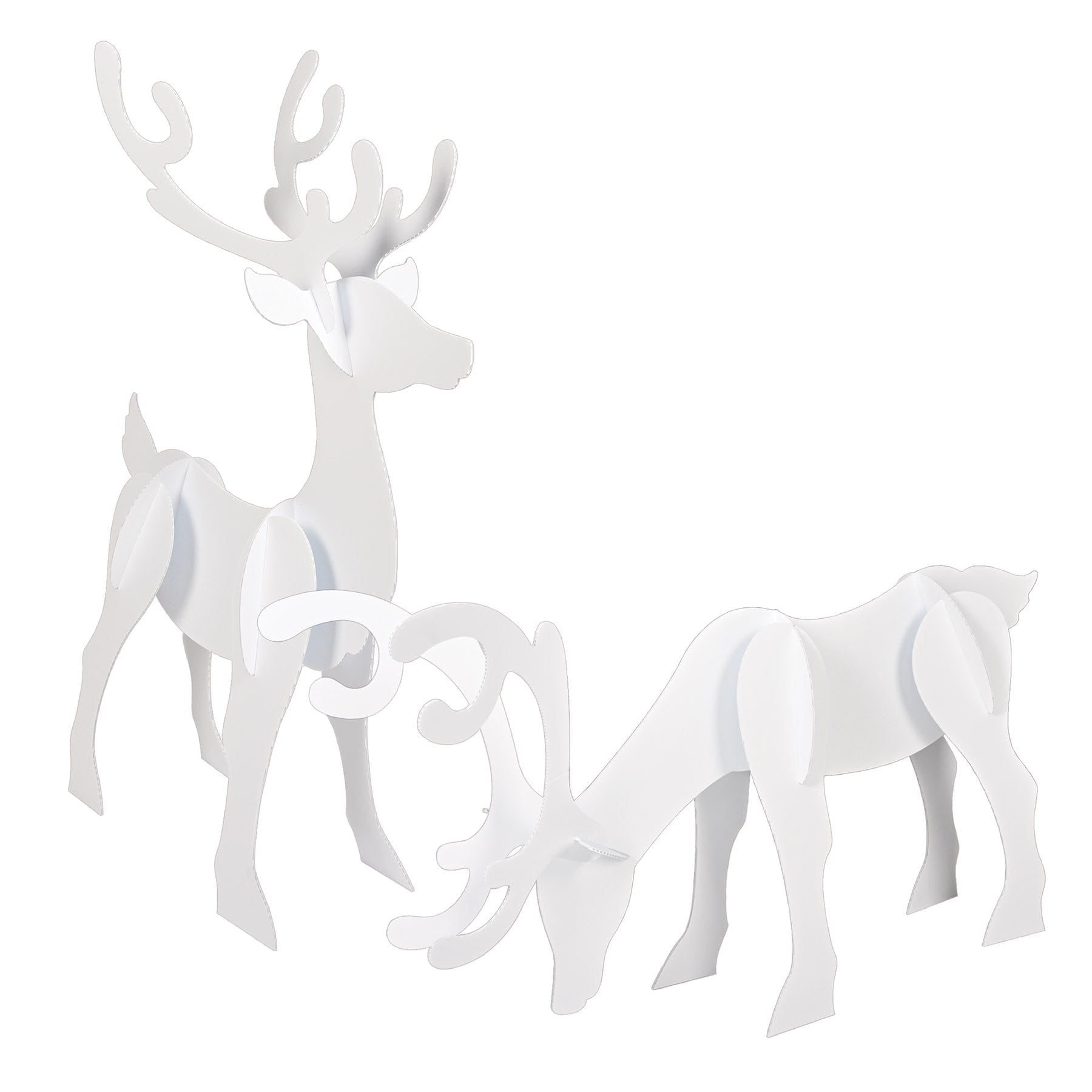 BASHES. Prop Winter White Reindeer Prop Set