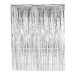 BASHES. Silver Party Fringe Set