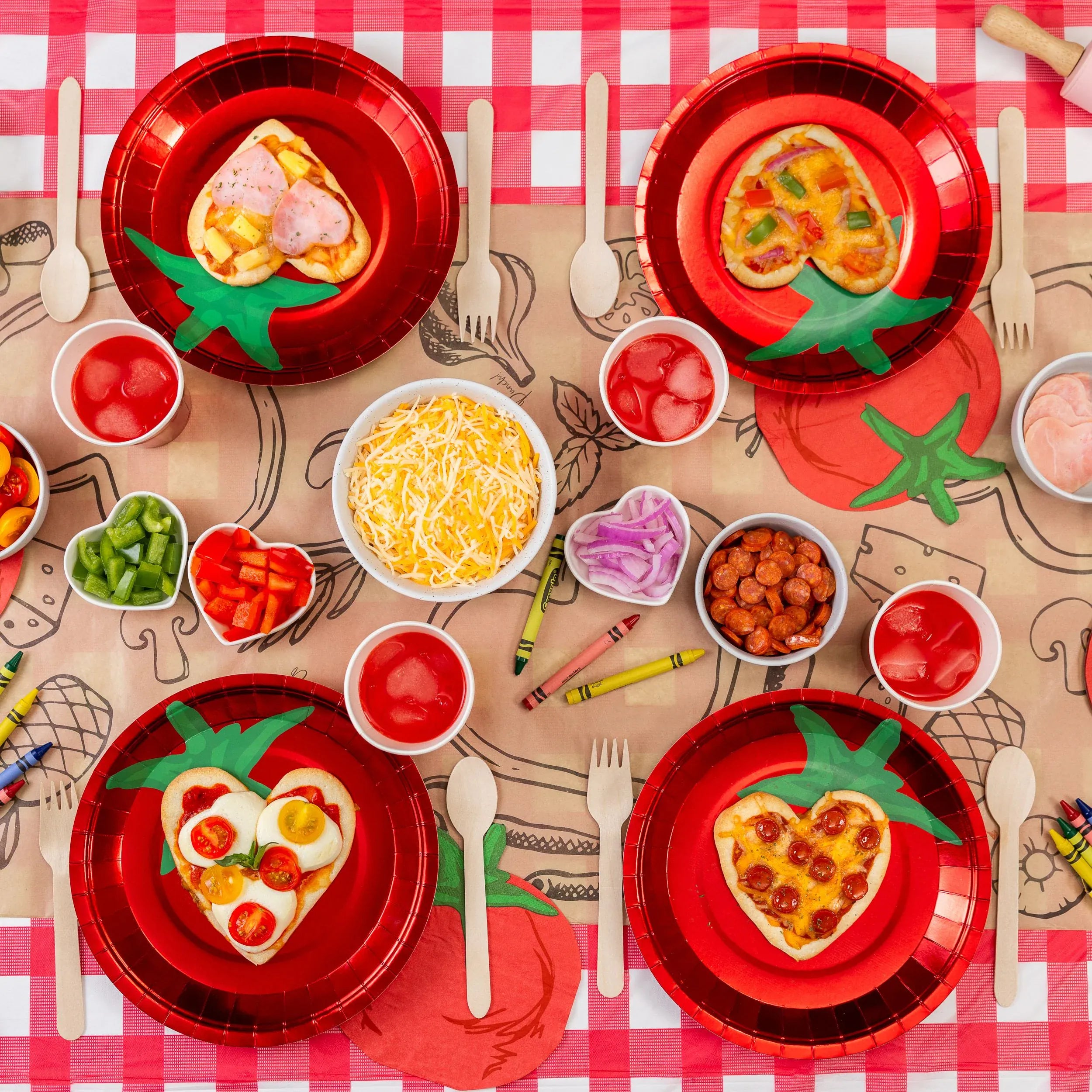 BASHES. Tomato Napkin Set