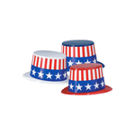 Bestile Party Hats Stars & Stripes Top Hat Set