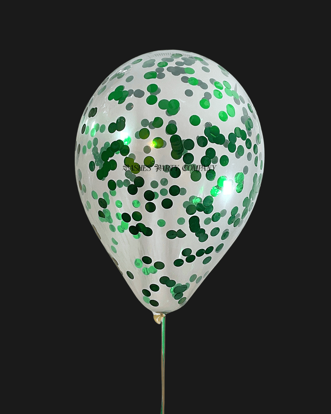 BASHES. Signature Emerald Confetti Balloon Set BASHES Party Company