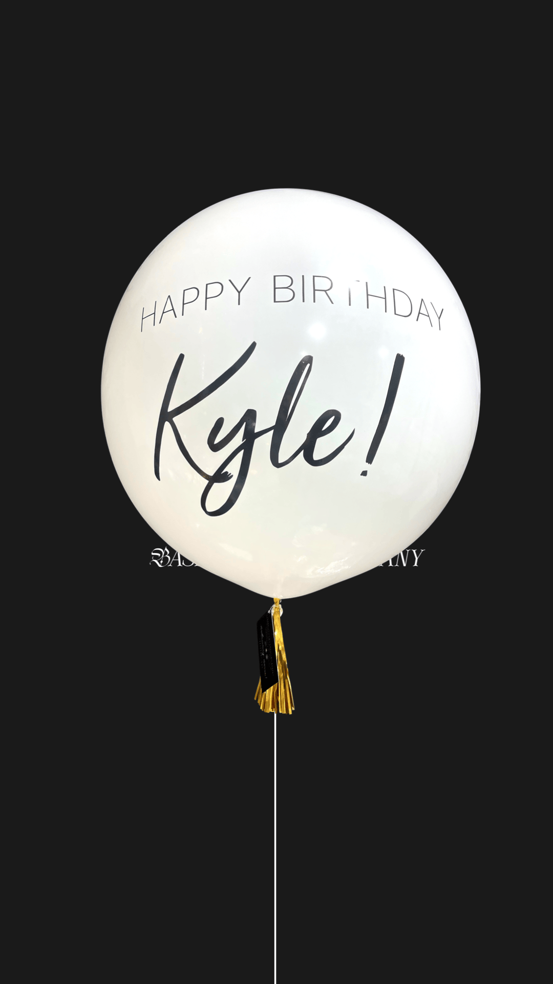 BASHES. Signature Personalized Oversized Balloon BASHES Party Company