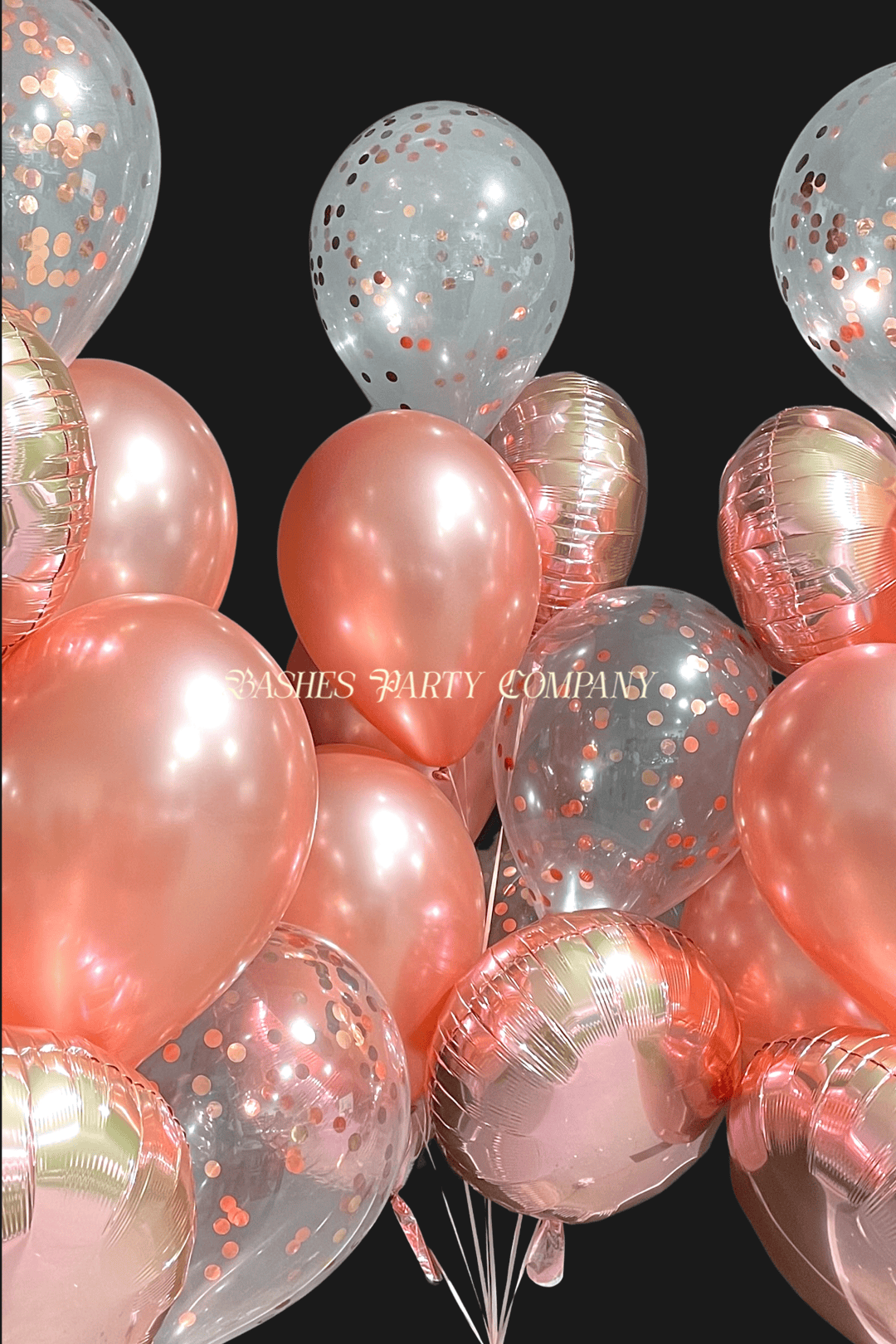 BASHES. Signature Rose Quartz Balloon Bundle BASHES Party Company