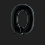 Black Oversized Number Balloon BASHES Party Company