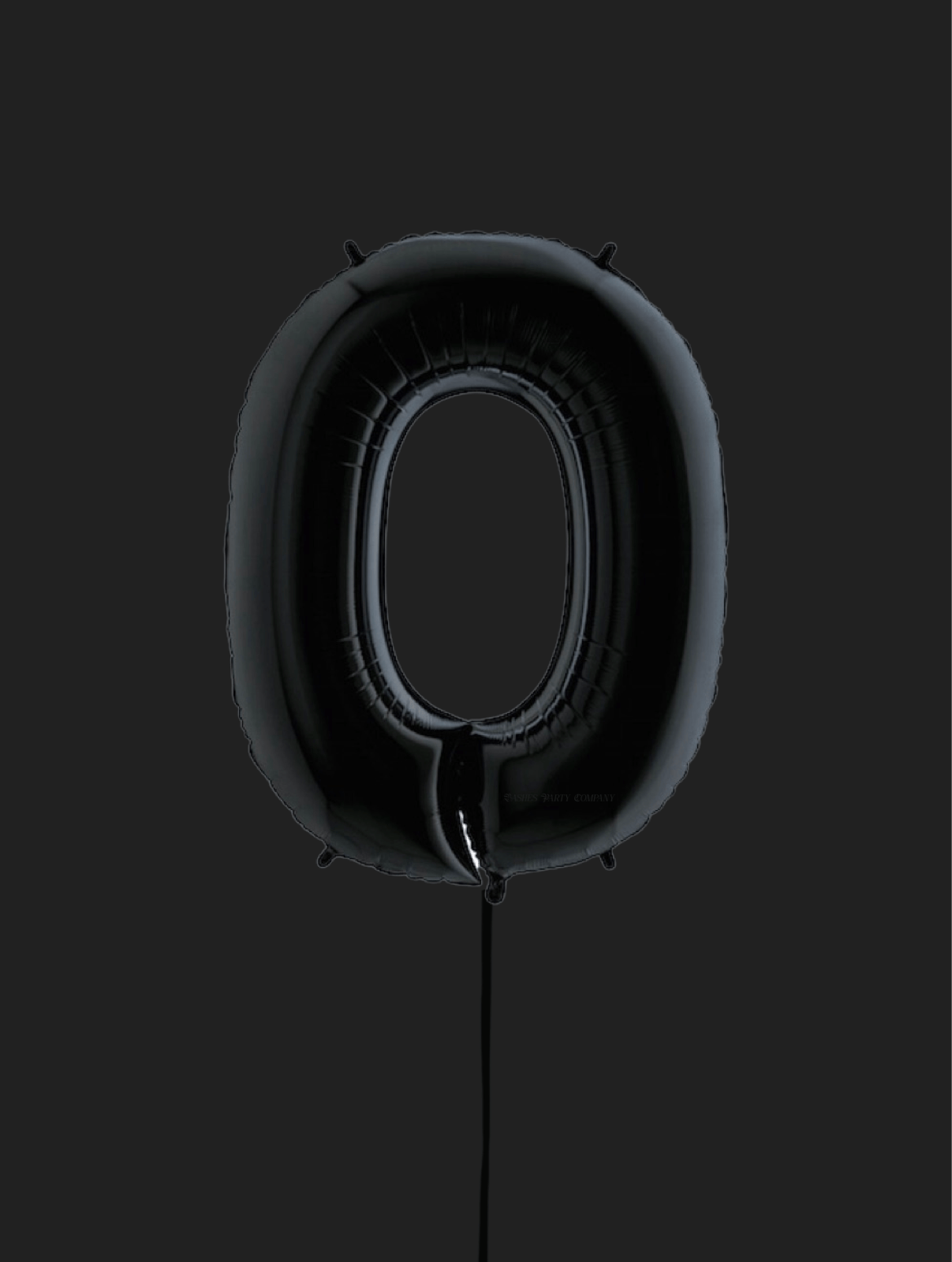 Black Oversized Number Balloon BASHES Party Company