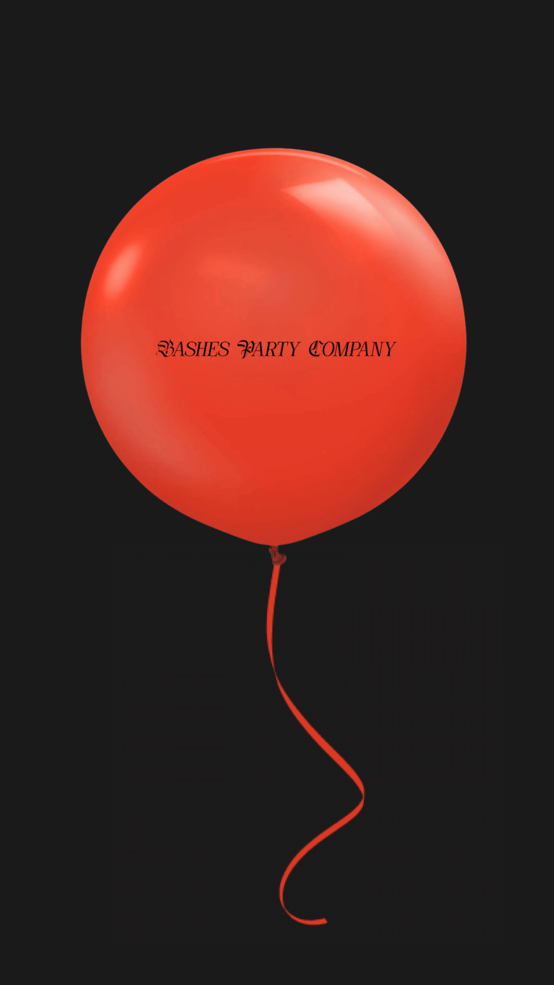 Oversized Crimson Veil Latex Balloon BASHES Party Company