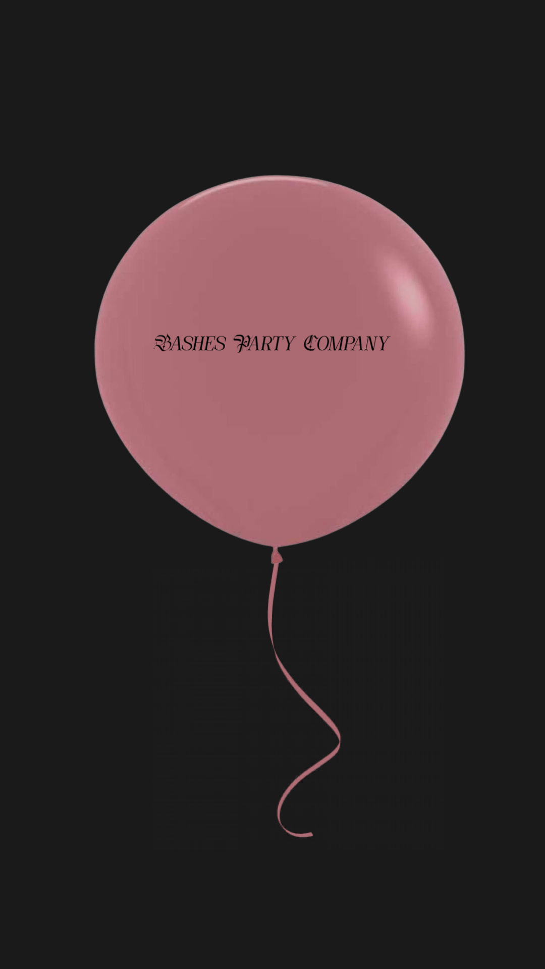 Oversized Dusk Rose Latex Balloon BASHES Party Company