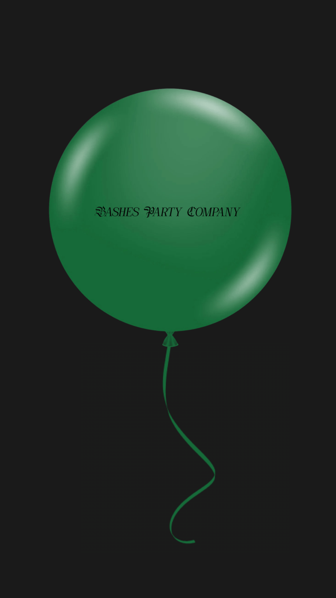 Oversized Green Core Latex Balloon BASHES Party Company