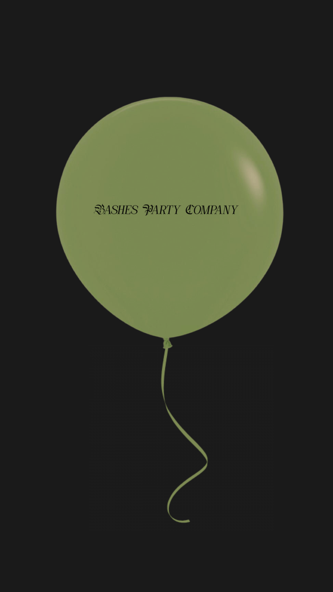 Oversized Moss Light Latex Balloon BASHES Party Company