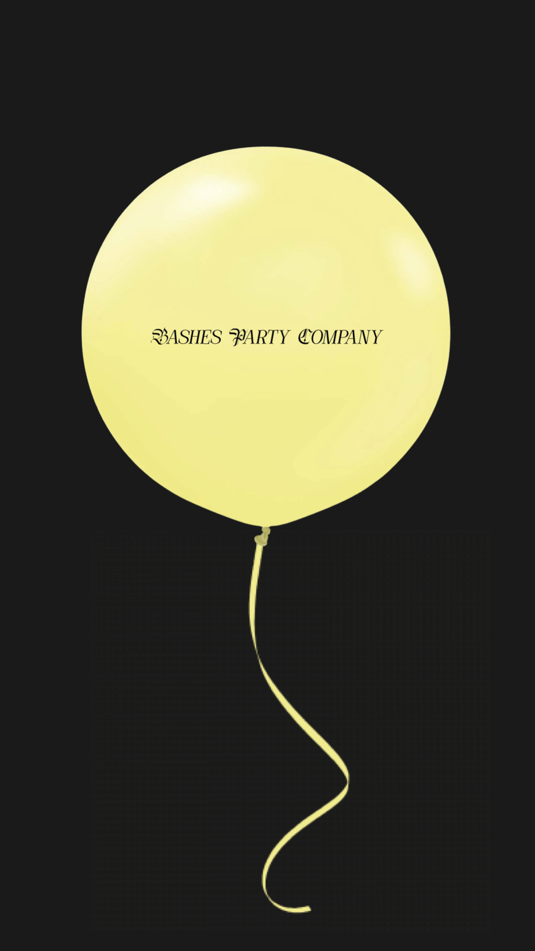 Oversized Pale Yellow Latex Balloon BASHES Party Company