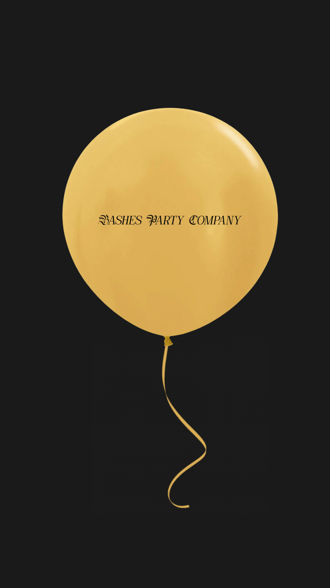 Oversized Warm Gold Latex Balloon BASHES Party Company