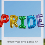 Rainbow 'PRIDE' Letter Balloon Set BASHES Party Company