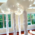 BASHES. Balloon BASHES Signature Fancy Feathers Oversized Balloon