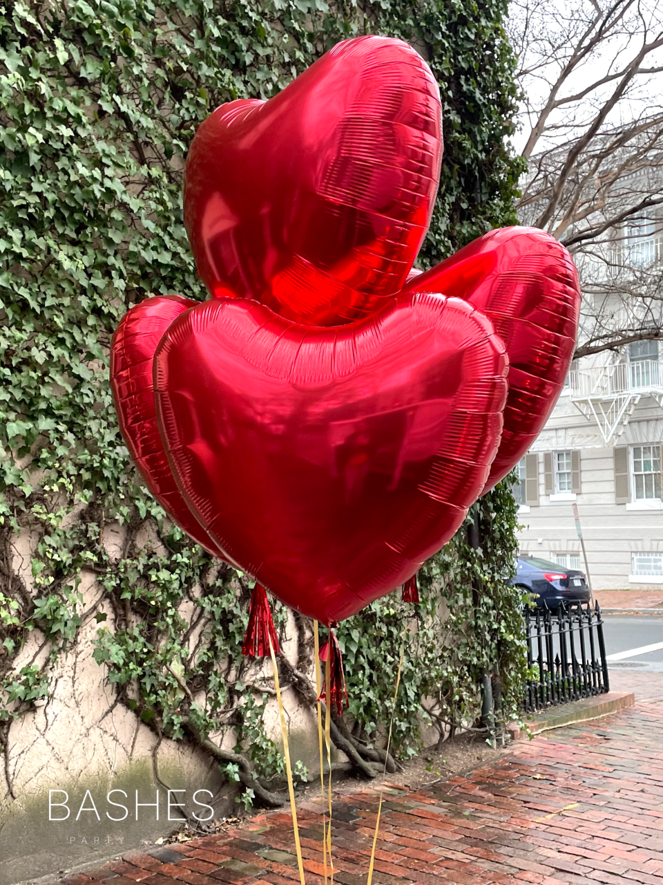 BASHES. Balloon Signature Oversized Heart Balloon