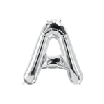 BASHES. Balloon Silver Mini Letter Balloon