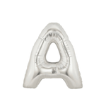BASHES. Balloon Silver Oversized Letter Balloon