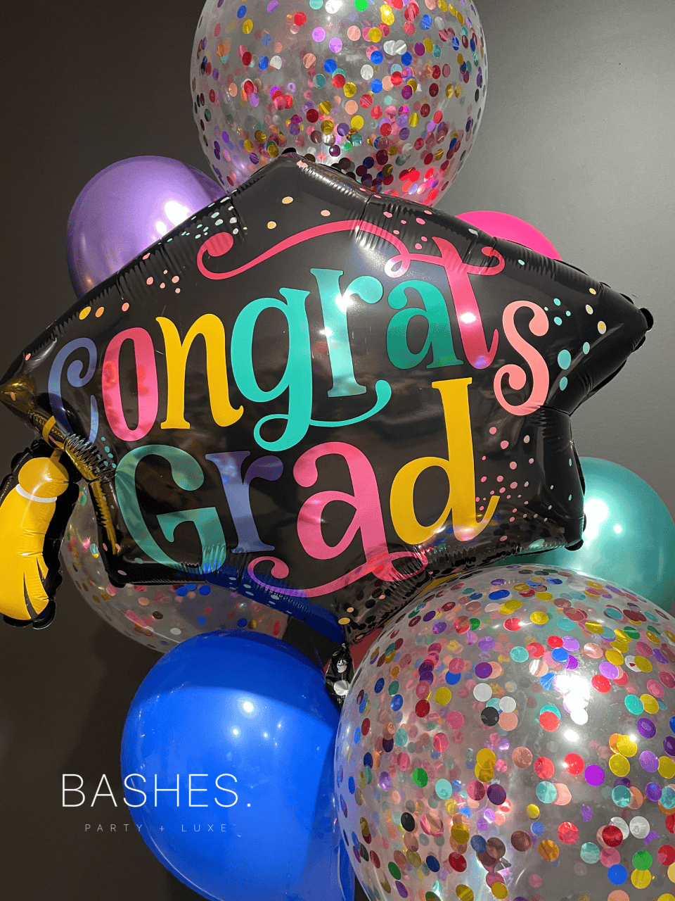 BASHES. Balloons BASHES. Signature Colorful Congrats Balloon Bundle
