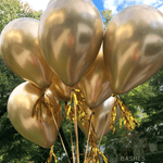 BASHES. Balloons Chrome Gold Mini Latex Balloon Set
