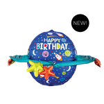 BASHES. Balloons Galaxy Globe Happy Birthday Balloon