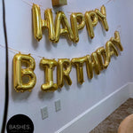 BASHES. Balloons Gold Mini Letter Balloon