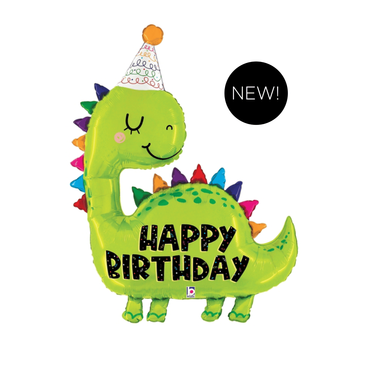 BASHES. Balloons Happy Birthday Dino Balloon