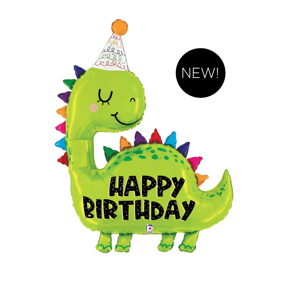 BASHES. Balloons Happy Birthday Dino Balloon