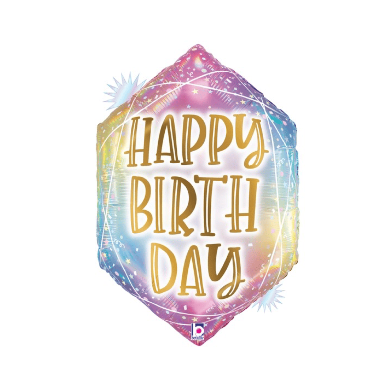 BASHES. Balloons Pastel Geoshape Birthday Balloon