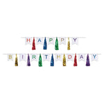 BASHES. Banners Happy Birthday Tassel Banner (Multi Color)