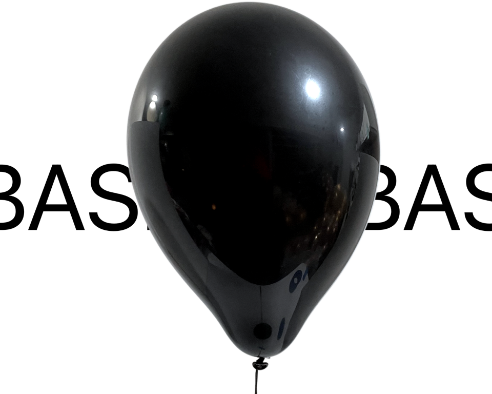 BASHES. Black Mini Latex Balloon Set