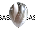 BASHES. Black & White Mini Marble Luxe Balloon Set