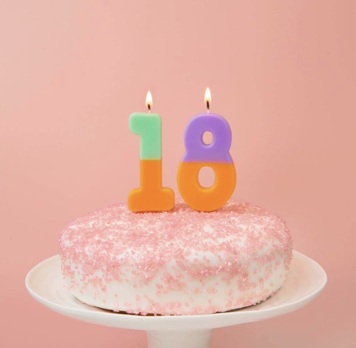 BASHES. Candles Two Tone Birthday Candle