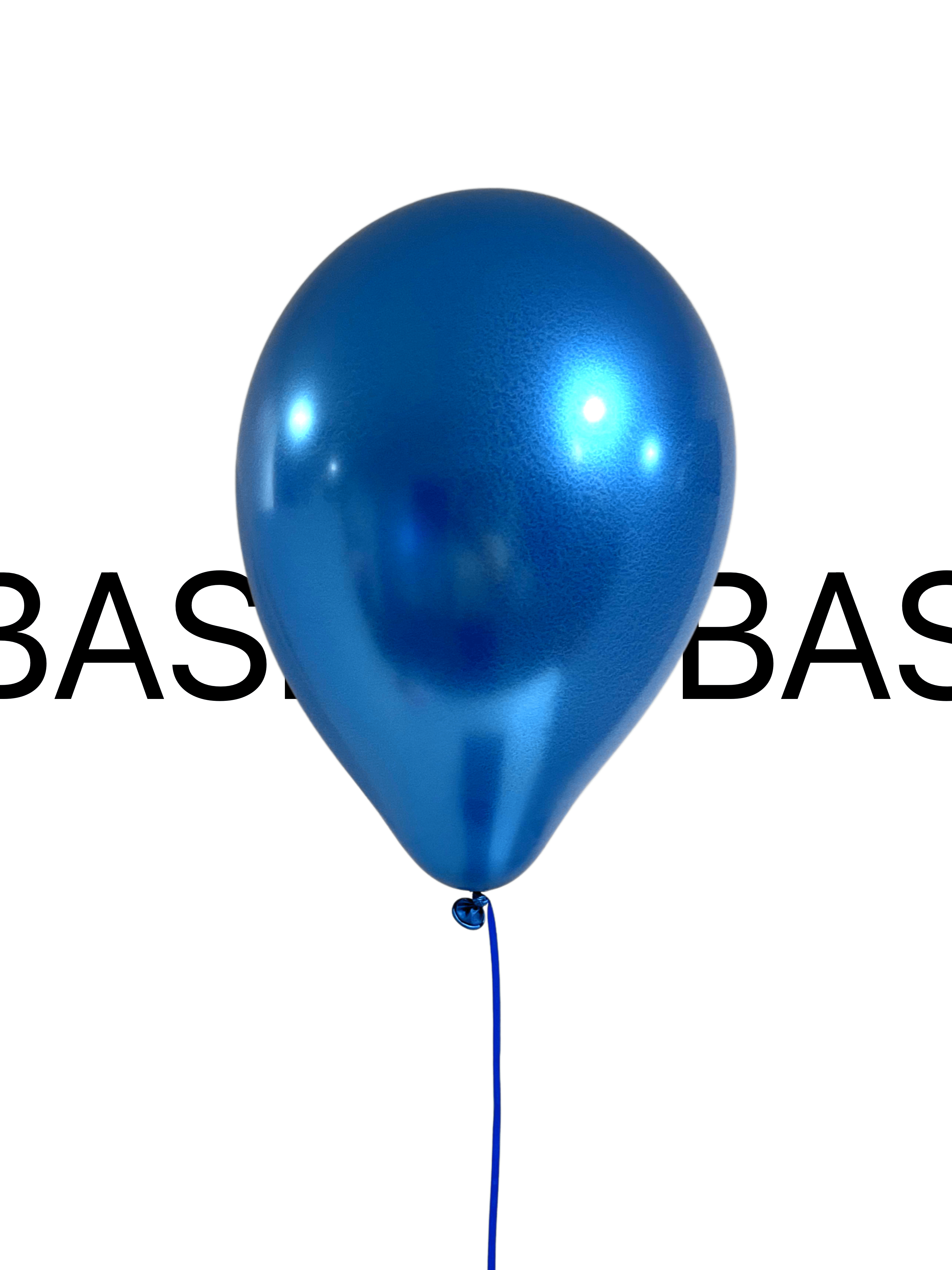 BASHES. Chrome Blue Mini Latex Balloon Set