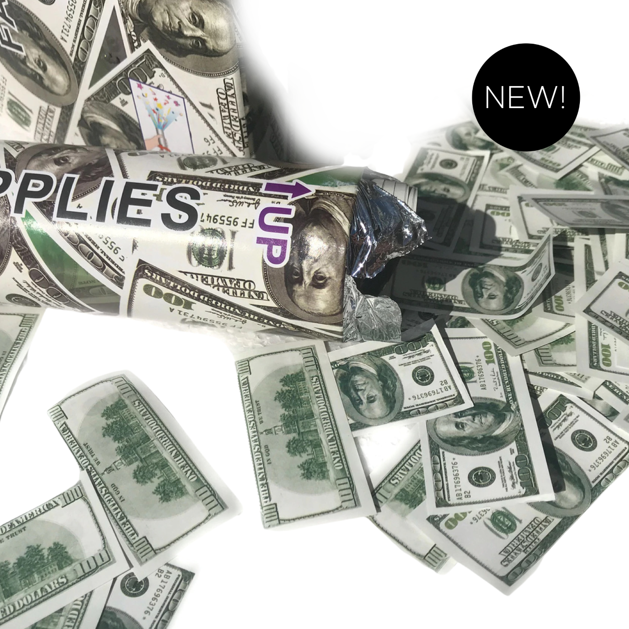 BASHES. Confetti Dollar Bill Money Confetti Cannon