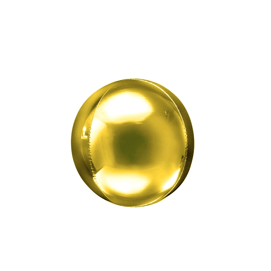 BASHES. Gold Metallic Sphere Balloon