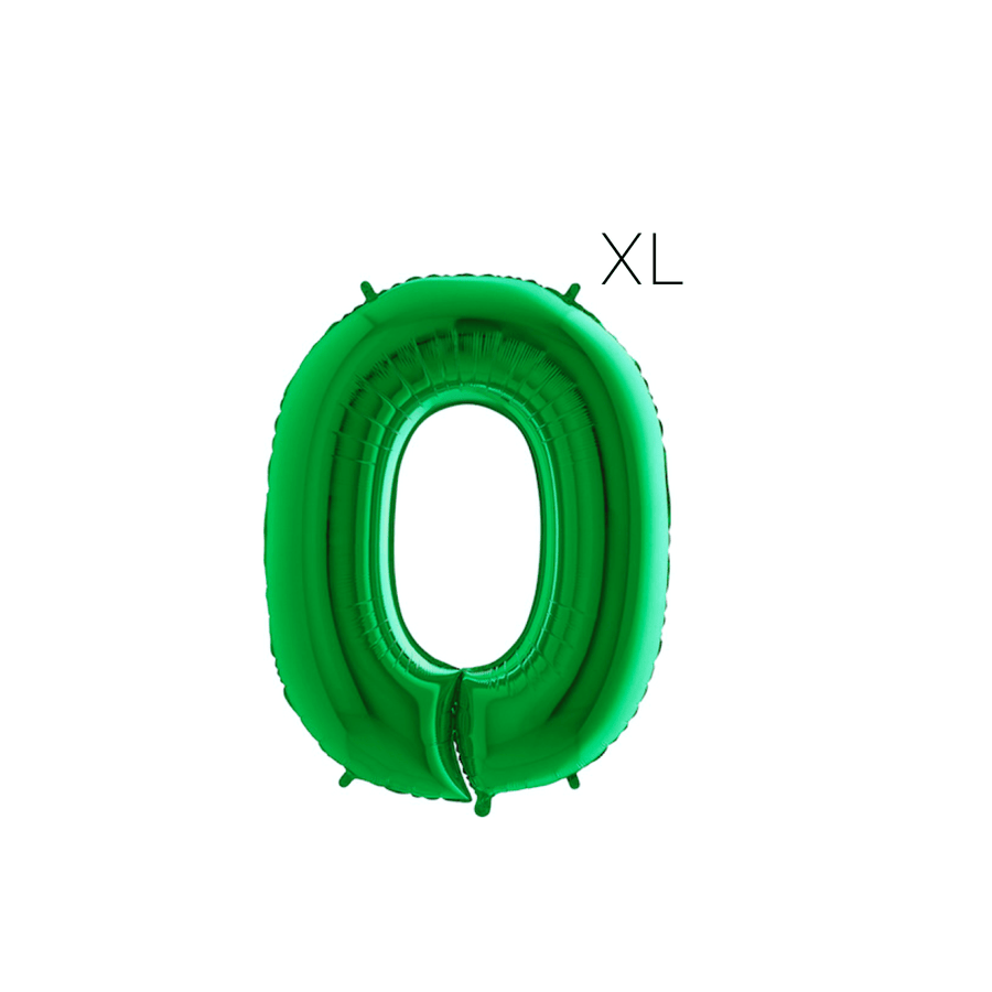 BASHES. Green Oversized Number Balloon
