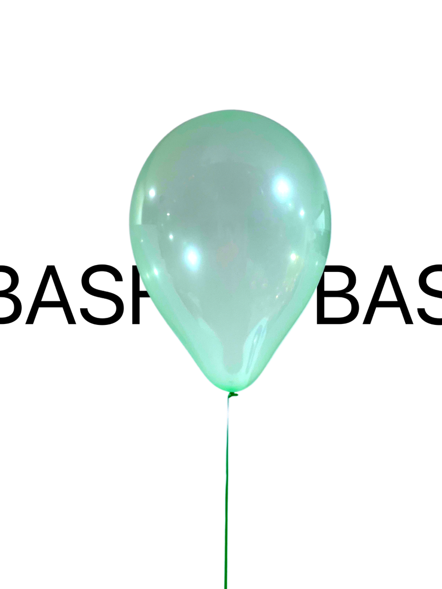 BASHES. Green Plexi Mini Latex Balloon Set