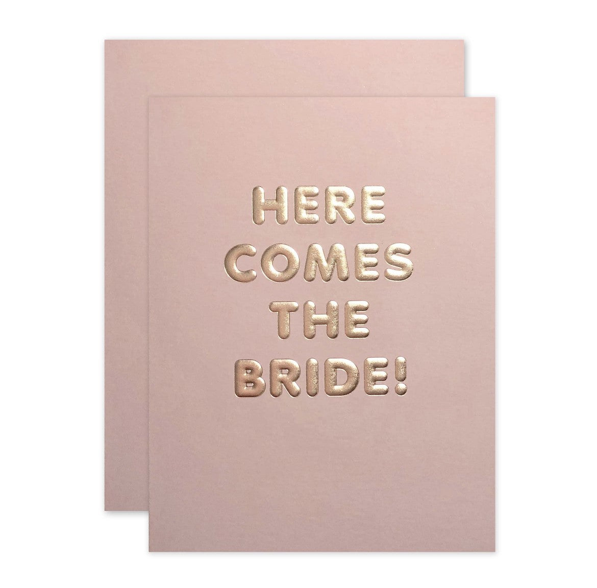 BASHES. Greeting & Note Cards Here Comes The Bride Card - Engagement/Wedding