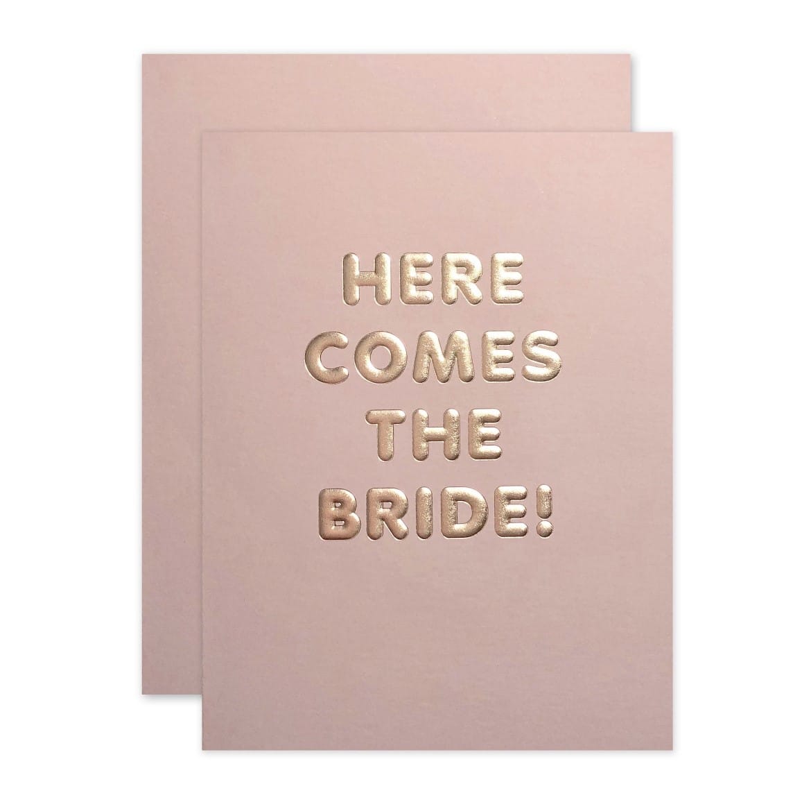 BASHES. Greeting & Note Cards Here Comes The Bride Card - Engagement/Wedding