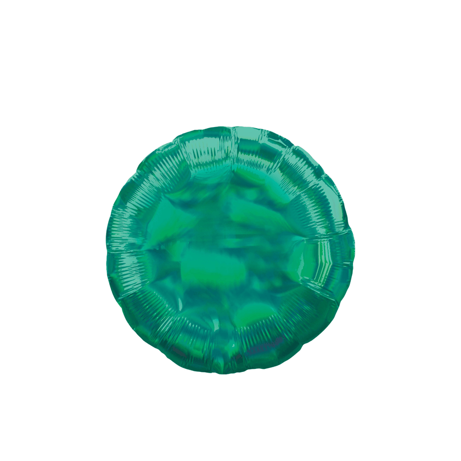 BASHES. Holographic Foil Round Balloon Set (green)