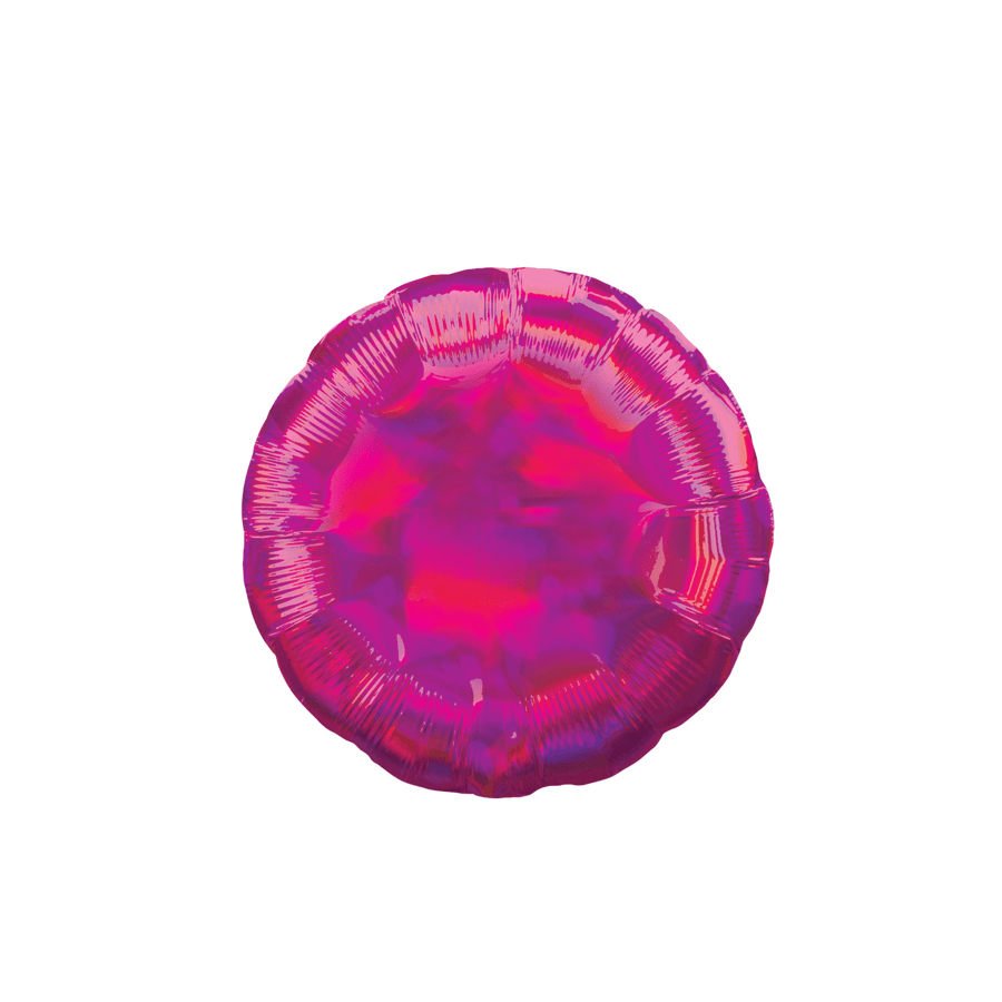 BASHES. Holographic Foil Round Balloon Set (pink)