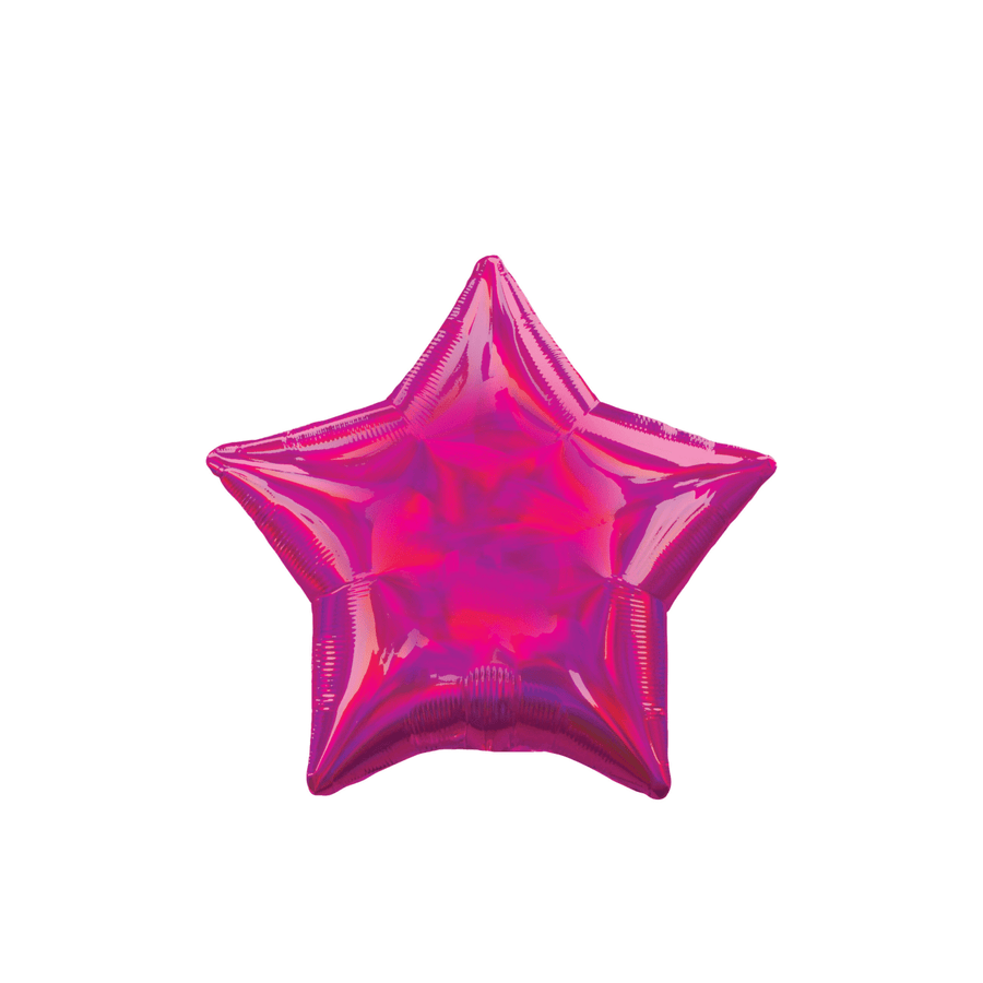 BASHES. Holographic Foil Star Balloon Set (pink)