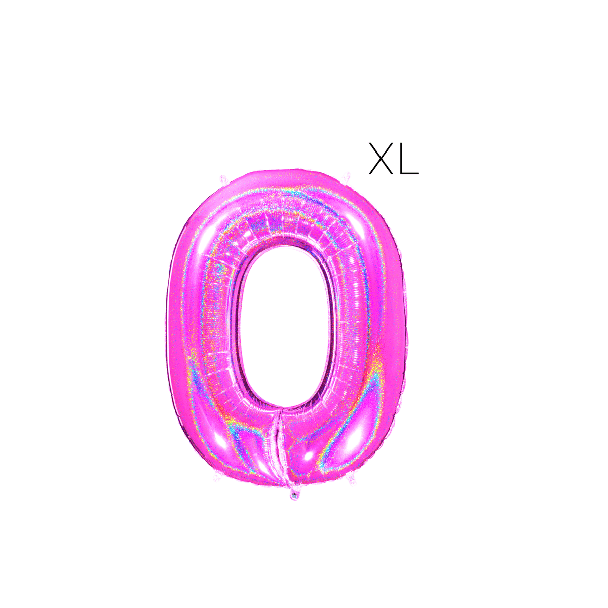 BASHES. Holographic Magenta Oversized Number Balloon