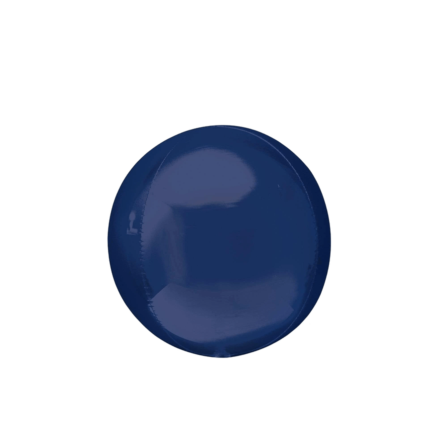 BASHES. Navy Blue Metallic Sphere Balloon