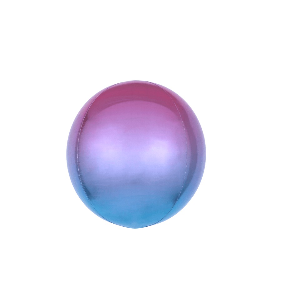 BASHES. Ombre Metallic Sphere Balloon (purple/blue)